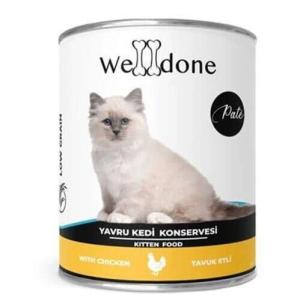 Welldone Kitten Tavuk Etli Pate Yavru Kedi Konservesi 415 Gr