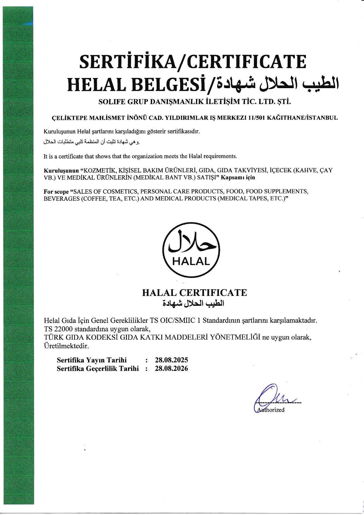 Solife Helal Belgesi