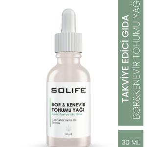 Bor Ve Kenevir Tohumu Yağı Gıda Takviyesi 30 ml