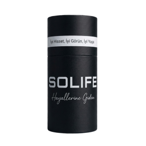 Solife Silindir Hediye Kutusu - Siyah